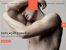 Tablet Screenshot of depilacao-masculina-feminina.com